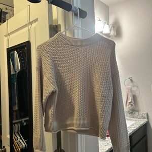 Cozy Beige Knit Sweater